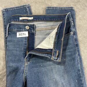 Levi's 311 Shaping Skinny Jeans Women 34 Blue Medium Wash Speckled Mid Rise